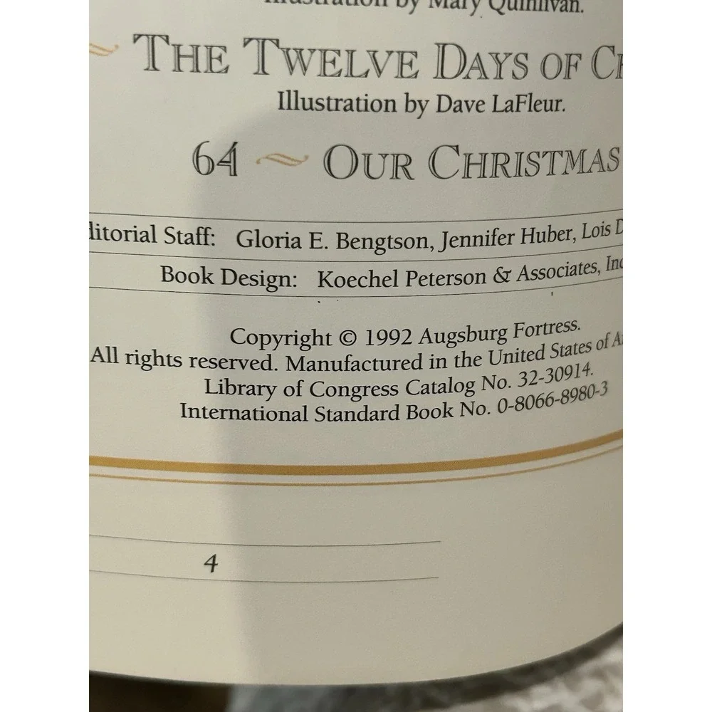 The‎ Annual of Christmas Literature and Art Volume 62 Paperback 1992 Music